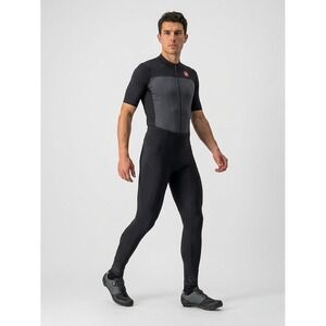 Castelli Mens Cycling Tights Black Padded Chamois Bike Pants Size Small